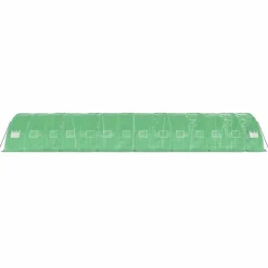Maison Exclusive - Serre avec cadre en acier vert 70 m² 14x5x2,3 m Clearance