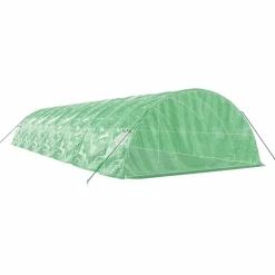 Maison Exclusive - Serre avec cadre en acier vert 70 m² 14x5x2,3 m Clearance