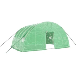 Maison Exclusive - Serre avec cadre en acier vert 24 m² 6x4x2,85 m Clearance