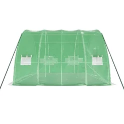 Maison Exclusive - Serre avec cadre en acier vert 24 m² 6x4x2,85 m Clearance