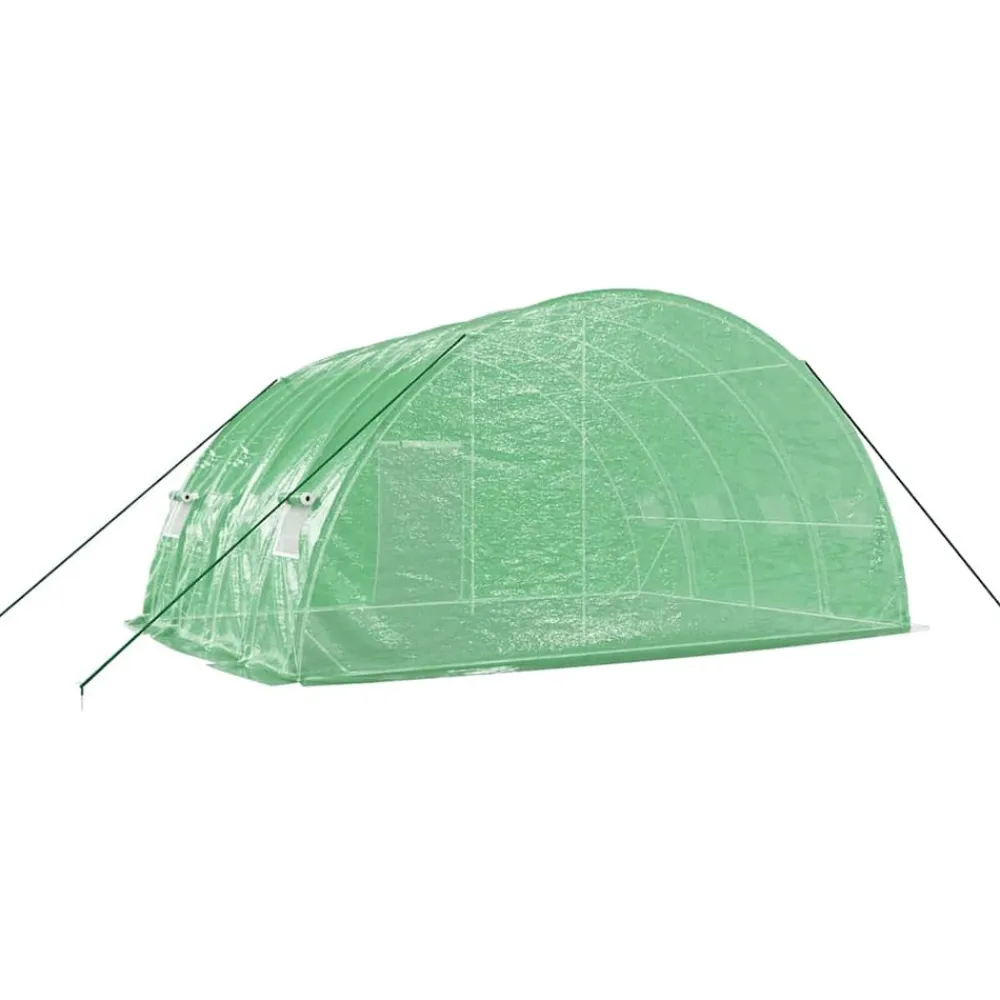 Maison Exclusive - Serre avec cadre en acier vert 24 m² 6x4x2,85 m Clearance