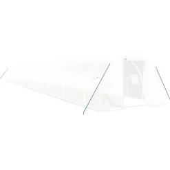 Maison Exclusive - Serre avec cadre en acier blanc 66 m² 22x3x2 m Discount