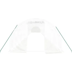 Maison Exclusive - Serre avec cadre en acier blanc 66 m² 22x3x2 m Discount