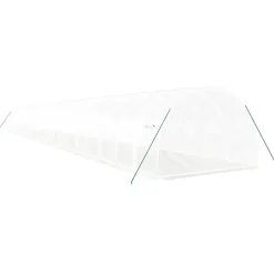 Maison Exclusive - Serre avec cadre en acier blanc 66 m² 22x3x2 m Discount