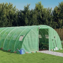 Maison Exclusive - Serre avec cadre en acier vert 64 m² 16x4x2 m Sale