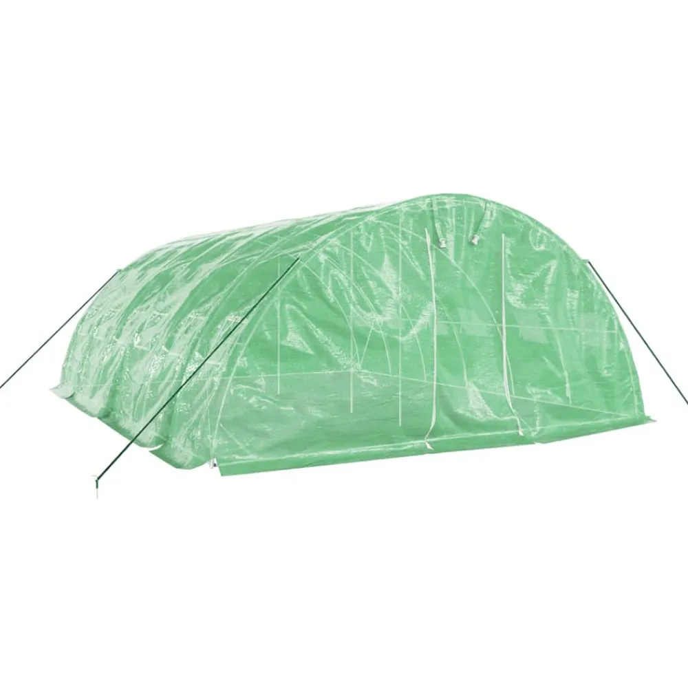 Maison Exclusive Abris De Jardin, Serres Et Rangements | - Serre avec cadre en acier vert 4 m² 2x2x2 m