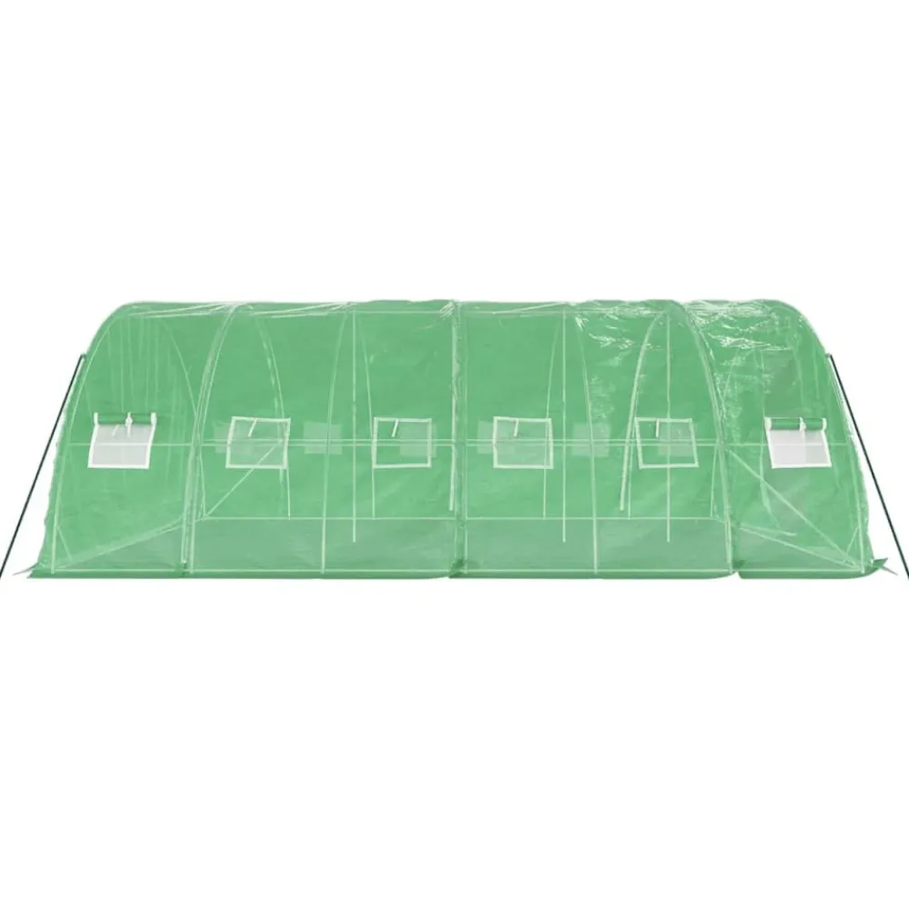 Maison Exclusive Abris De Jardin, Serres Et Rangements | - Serre avec cadre en acier vert 4 m² 2x2x2 m