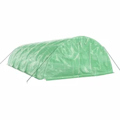 Maison Exclusive Abris De Jardin, Serres Et Rangements | - Serre avec cadre en acier vert 16 m² 4x4x2 m