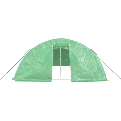 Maison Exclusive Abris De Jardin, Serres Et Rangements | - Serre avec cadre en acier vert 16 m² 4x4x2 m