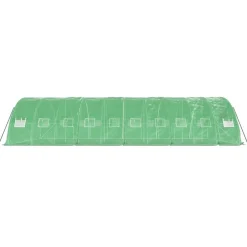 Maison Exclusive Abris De Jardin, Serres Et Rangements | - Serre avec cadre en acier vert 16 m² 4x4x2 m