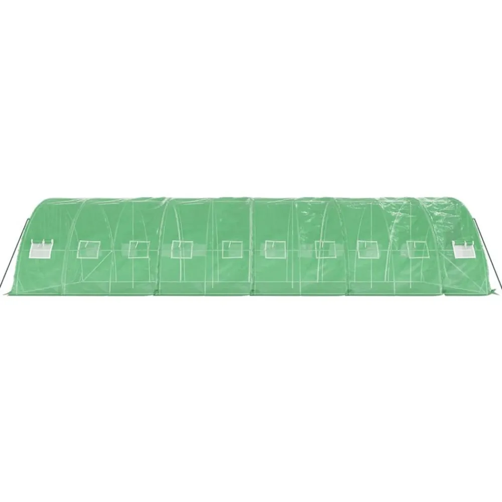 Maison Exclusive Abris De Jardin, Serres Et Rangements | - Serre avec cadre en acier vert 16 m² 4x4x2 m