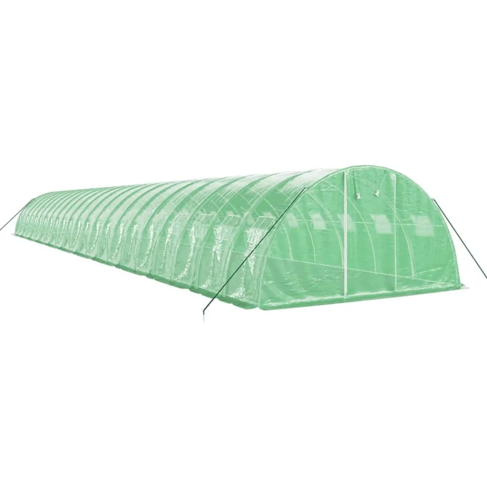 Maison Exclusive Abris De Jardin, Serres Et Rangements | - Serre avec cadre en acier blanc 32 m² 8x4x2 m