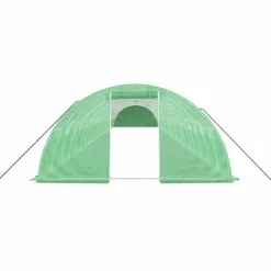Maison Exclusive Abris De Jardin, Serres Et Rangements | - Serre avec cadre en acier blanc 32 m² 8x4x2 m