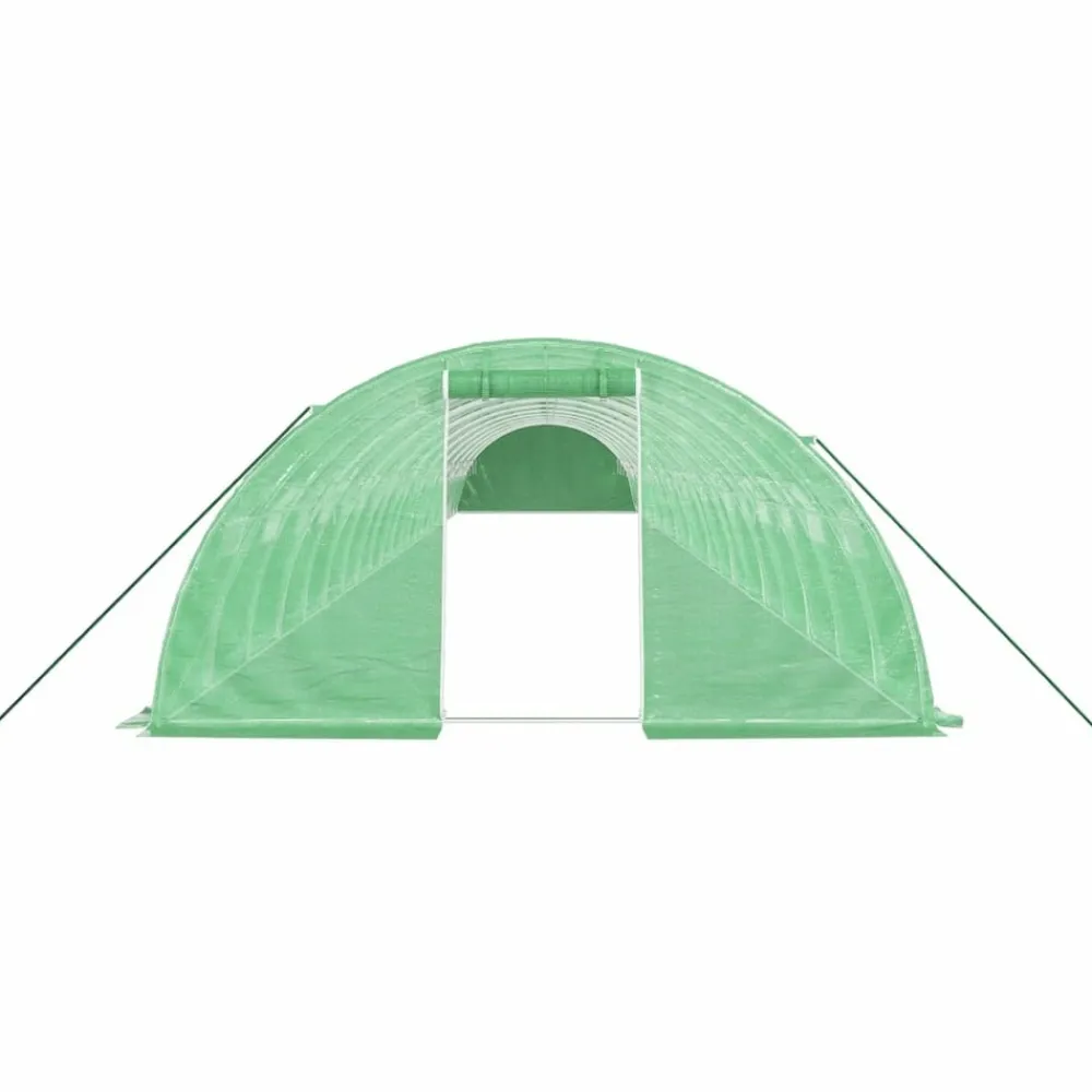 Maison Exclusive Abris De Jardin, Serres Et Rangements | - Serre avec cadre en acier blanc 32 m² 8x4x2 m