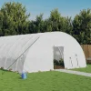 Maison Exclusive - Serre avec cadre en acier blanc 36 m² 6x6x2,85 m Outlet