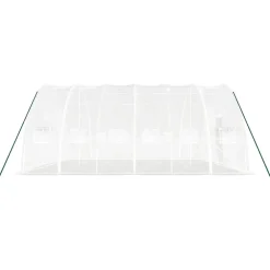 Maison Exclusive - Serre avec cadre en acier blanc 36 m² 6x6x2,85 m Outlet