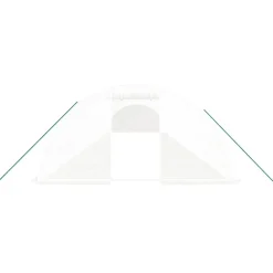 Maison Exclusive Abris De Jardin, Serres Et Rangements | - Serre avec cadre en acier blanc 40 m² 10x4x2 m