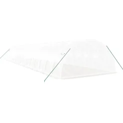 Maison Exclusive Abris De Jardin, Serres Et Rangements | - Serre avec cadre en acier blanc 40 m² 10x4x2 m