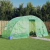 Maison Exclusive - Serre avec cadre en acier vert 10 m² 5x2x2,3 m Hot