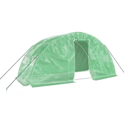 Maison Exclusive - Serre avec cadre en acier vert 10 m² 5x2x2,3 m Hot