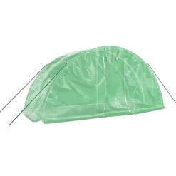 Maison Exclusive - Serre avec cadre en acier vert 10 m² 5x2x2,3 m Hot