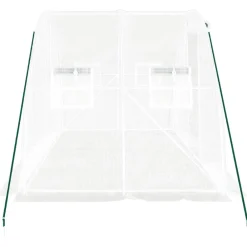 Maison Exclusive Abris De Jardin, Serres Et Rangements | - Serre avec cadre en acier blanc 8 m² 4x2x2 m