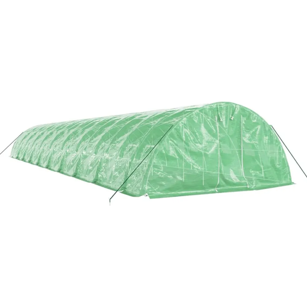 Maison Exclusive - Serre avec cadre en acier vert 100 m² 20x5x2,3 m Clearance
