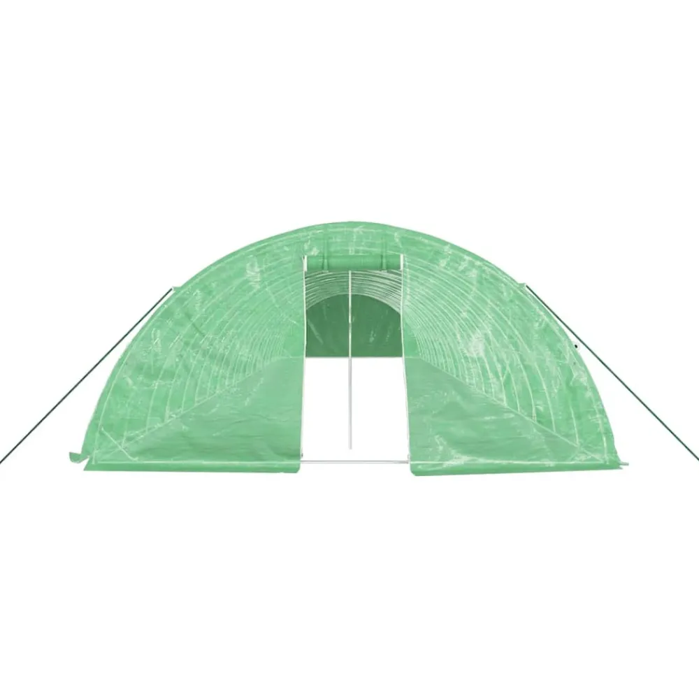 Maison Exclusive - Serre avec cadre en acier vert 100 m² 20x5x2,3 m Clearance