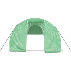 Maison Exclusive - Serre avec cadre en acier vert 36 m² 12x3x2 m Hot