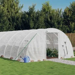 Maison Exclusive Abris De Jardin, Serres Et Rangements | - Serre avec cadre en acier vert 42 m² 14x3x2 m