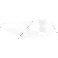 Maison Exclusive Abris De Jardin, Serres Et Rangements | - Serre avec cadre en acier vert 42 m² 14x3x2 m