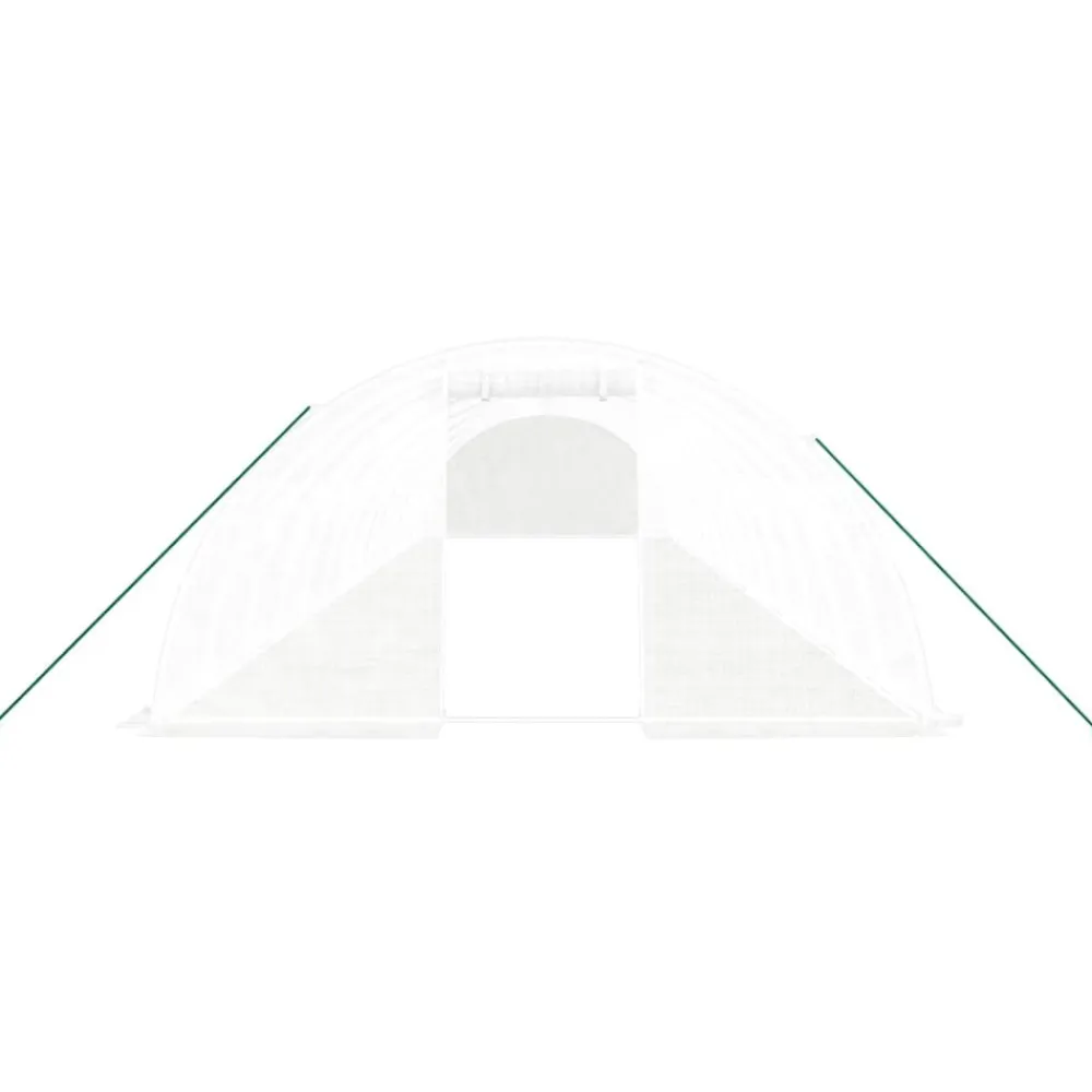 Maison Exclusive Abris De Jardin, Serres Et Rangements | - Serre avec cadre en acier vert 42 m² 14x3x2 m
