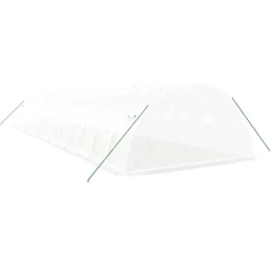Maison Exclusive Abris De Jardin, Serres Et Rangements | - Serre avec cadre en acier vert 42 m² 14x3x2 m