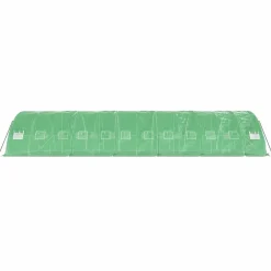 Maison Exclusive Abris De Jardin, Serres Et Rangements | - Serre avec cadre en acier vert 60 m² 12x5x2,3 m