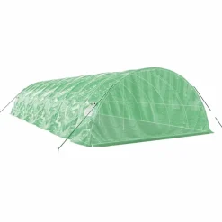 Maison Exclusive Abris De Jardin, Serres Et Rangements | - Serre avec cadre en acier vert 60 m² 12x5x2,3 m