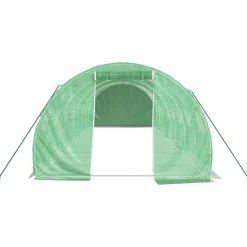 Maison Exclusive - Serre avec cadre en acier vert 24 m² 8x3x2 m Outlet