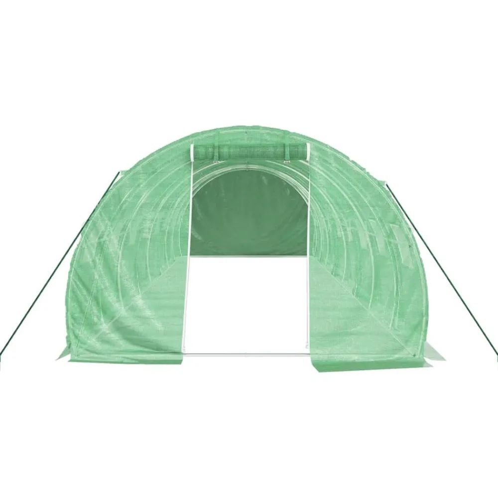 Maison Exclusive - Serre avec cadre en acier vert 24 m² 8x3x2 m Outlet