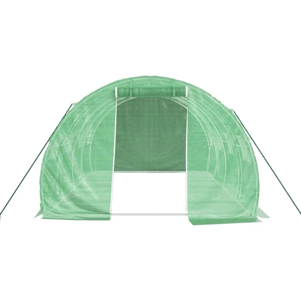 Maison Exclusive Abris De Jardin, Serres Et Rangements | - Serre avec cadre en acier vert 80 m² 20x4x2 m