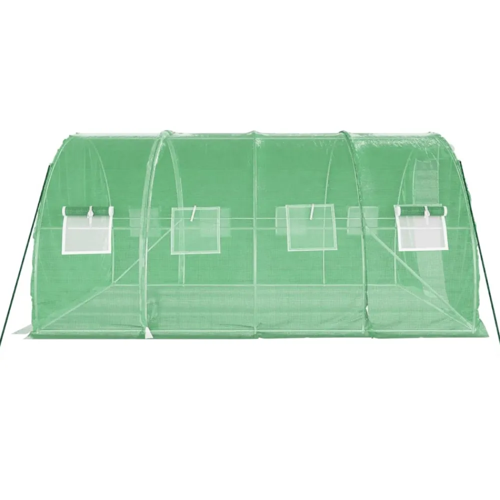 Maison Exclusive Abris De Jardin, Serres Et Rangements | - Serre avec cadre en acier vert 80 m² 20x4x2 m