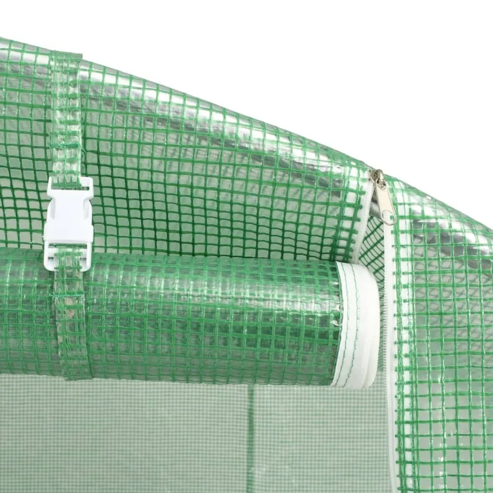 Maison Exclusive Abris De Jardin, Serres Et Rangements | - Serre avec cadre en acier vert 80 m² 20x4x2 m