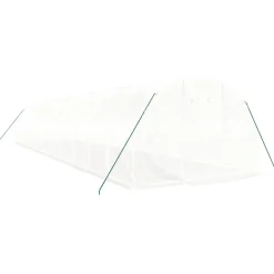 Maison Exclusive - Serre avec cadre en acier blanc 36 m² 12x3x2 m Online