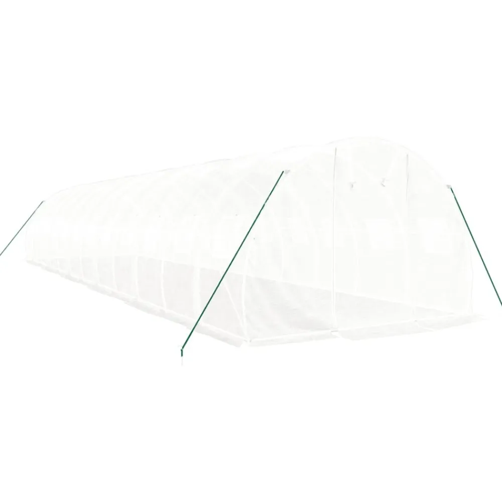 Maison Exclusive - Serre avec cadre en acier blanc 36 m² 12x3x2 m Online