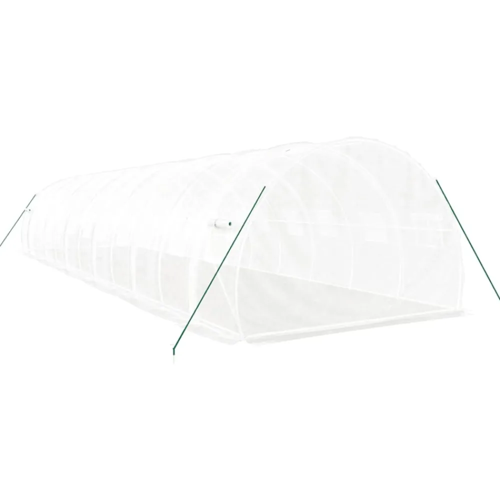 Maison Exclusive - Serre avec cadre en acier blanc 36 m² 12x3x2 m Online
