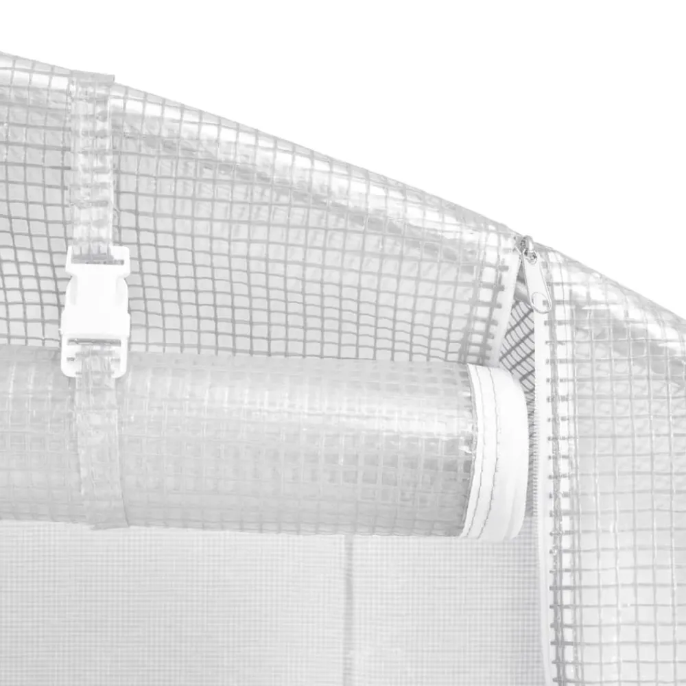 Maison Exclusive - Serre avec cadre en acier blanc 36 m² 12x3x2 m Online