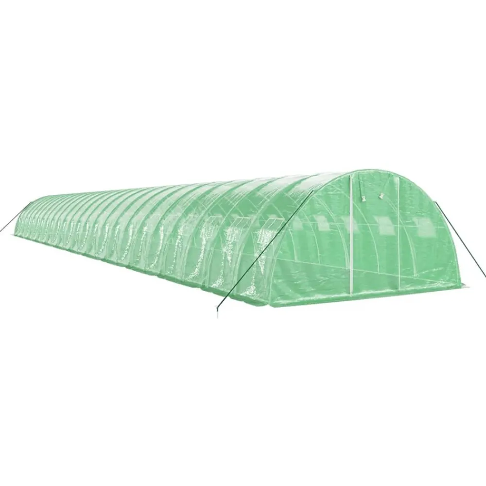 Maison Exclusive Abris De Jardin, Serres Et Rangements | - Serre avec cadre en acier blanc 48 m² 16x3x2 m