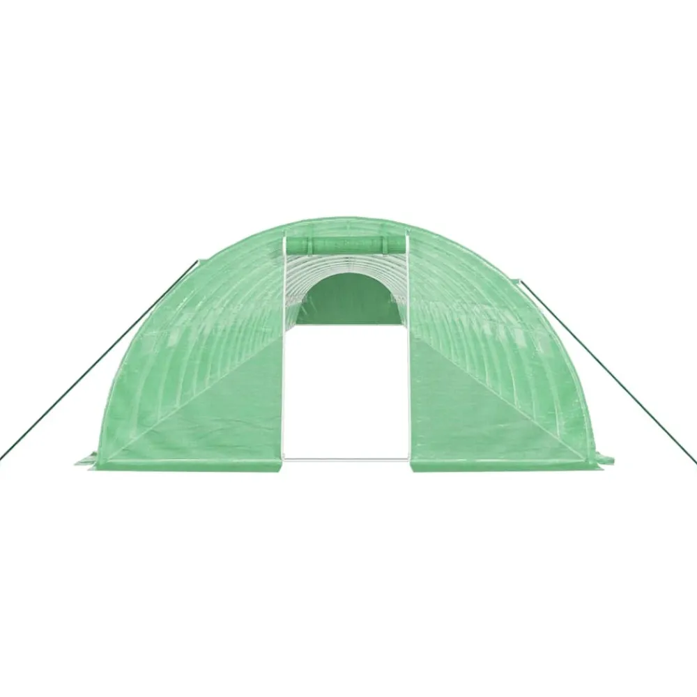 Maison Exclusive Abris De Jardin, Serres Et Rangements | - Serre avec cadre en acier blanc 48 m² 16x3x2 m
