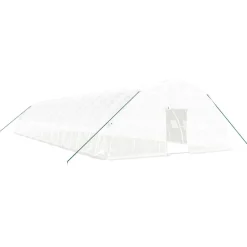 Maison Exclusive - Serre avec cadre en acier blanc 108 m² 18x6x2,85 m Clearance
