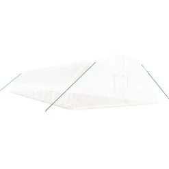 Maison Exclusive - Serre avec cadre en acier blanc 108 m² 18x6x2,85 m Clearance
