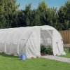 Maison Exclusive - Serre avec cadre en acier blanc 18 m² 6x3x2 m Discount