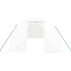 Maison Exclusive - Serre avec cadre en acier blanc 18 m² 6x3x2 m Discount